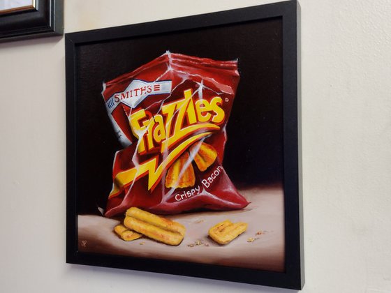 Frazzles crisps  still life