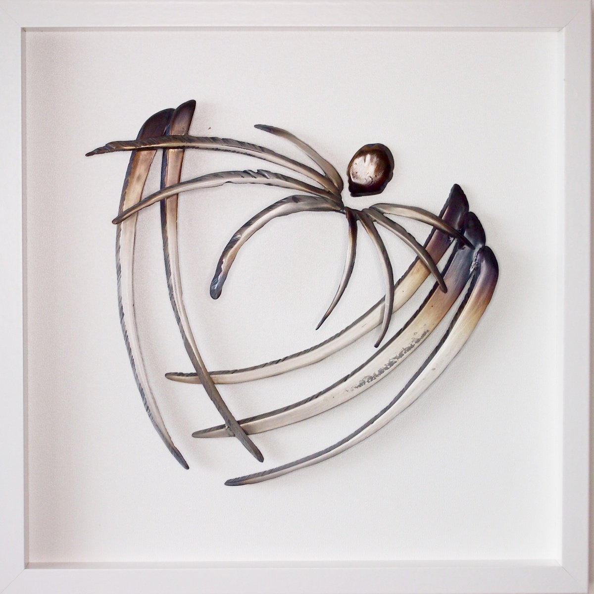 Abstract Landscape Relief By Stevlin Yovchev, 13 X 13", "Dew", Original Artwork