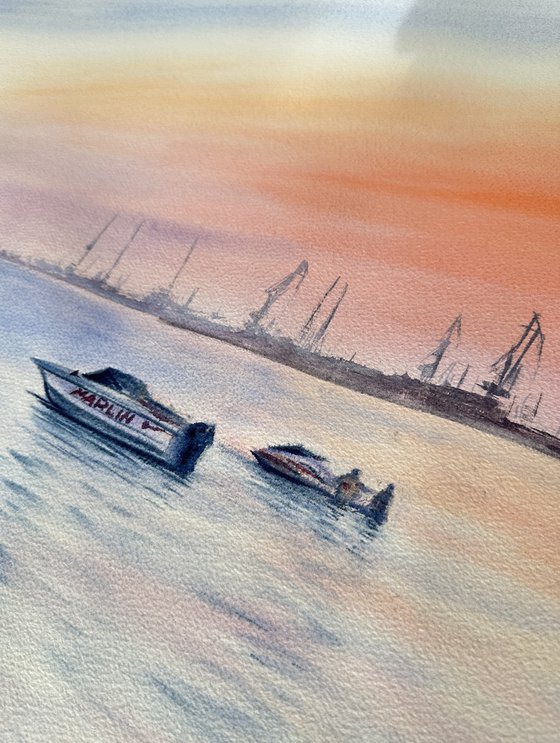 Calm Evening by the Water