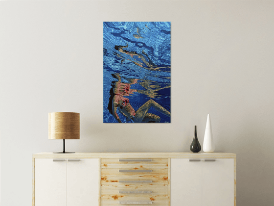 Rebirth - Large Swimming Painting