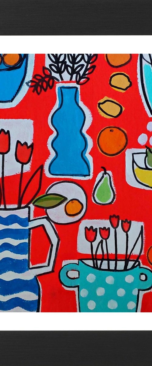 Red Still Life II by Jan Rippingham