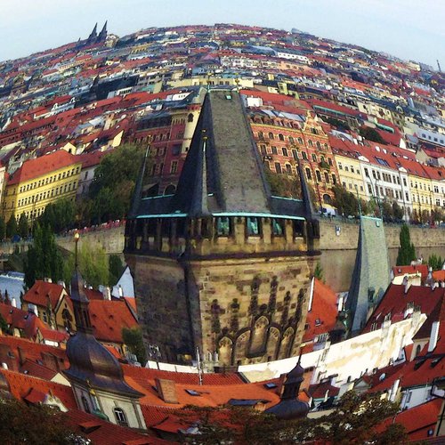 Prague, cityscape by oconnart
