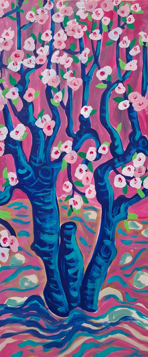 Marina Baixa Morning: Almond Blossom 4 by Kirsty Wain