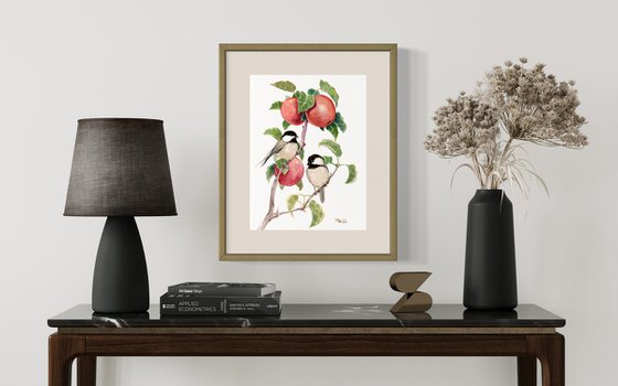 Chickadees and Apples