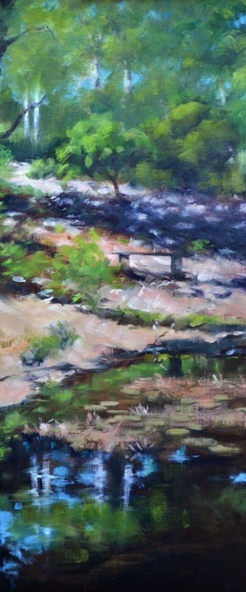 Woodland Walk (Framed, ready to hang) by Denise Mitchell