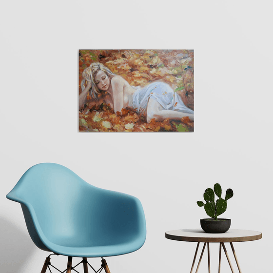 Autumn (50x70CM, OIL/CANVAS, READY TO HANG)