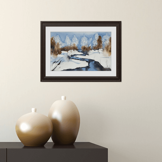 Winter day in the forest