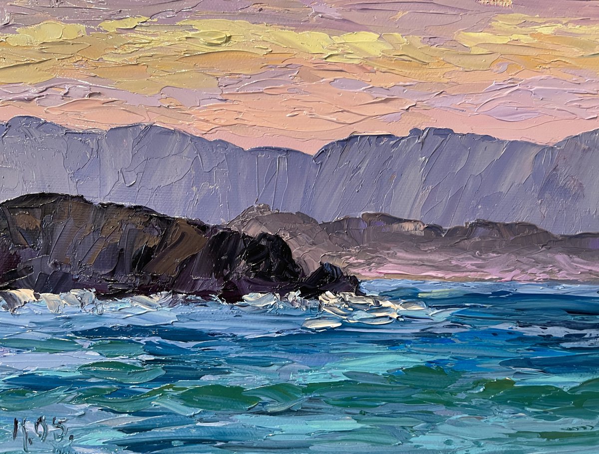 Baja Sunset by Kristen Olson Stone