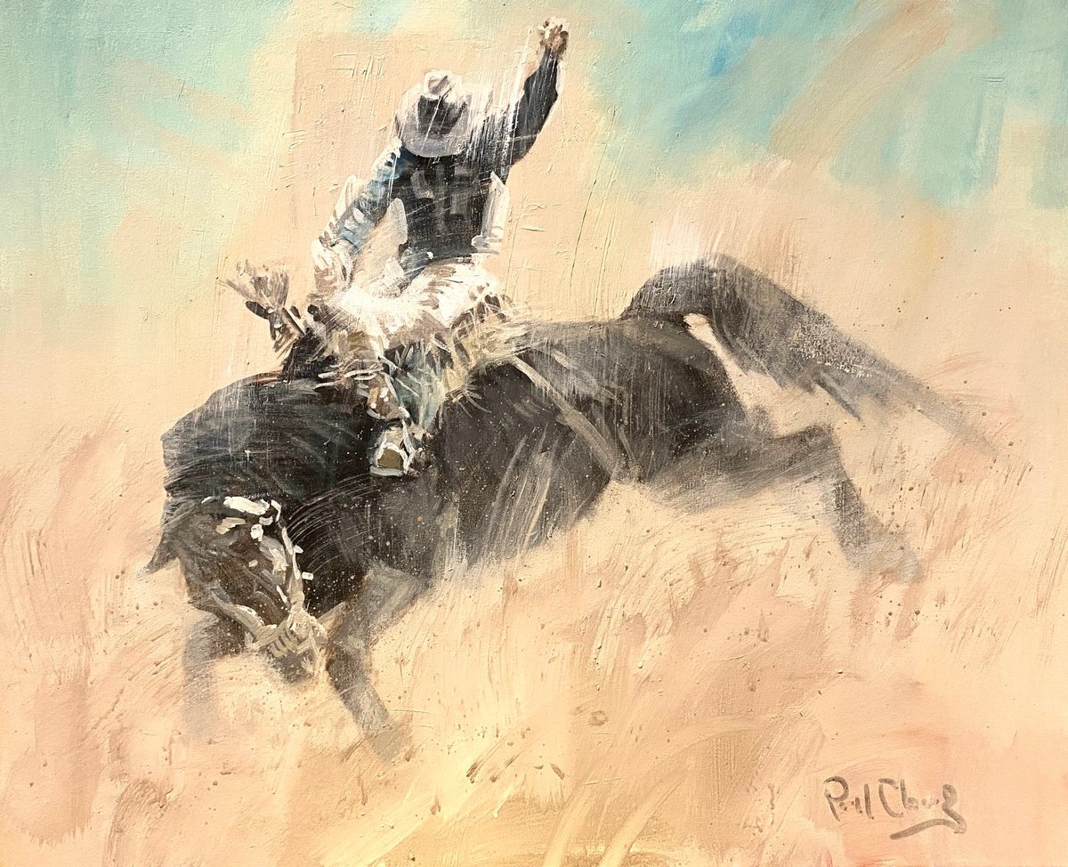  Rodeo Art No.18 By Paul Cheng, 30 X 24, Artwork For Sale On Artfinder