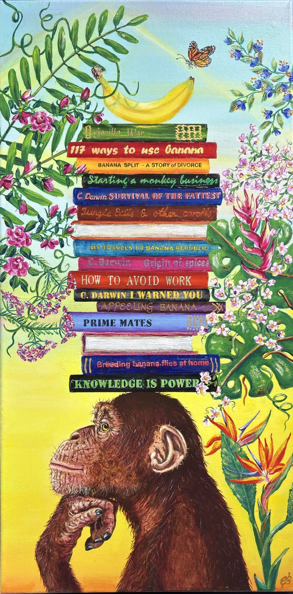 Knowledge Is Power #9 By Lena Smirnova, 16 X 31, Artwork For Sale On Artfinder
