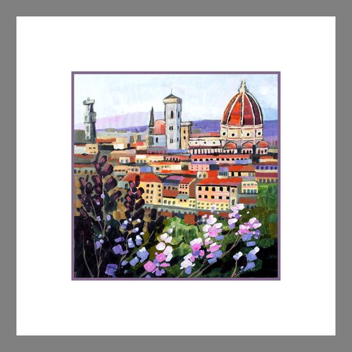 Florence - from the Piazzale Michelangelo by Julia  Rigby