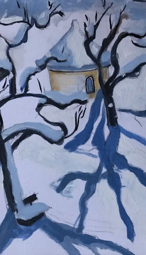 Winter trees in Austria by Christine Callum  McInally