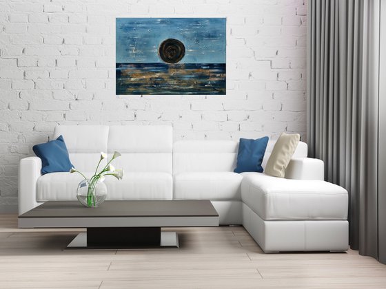 Blue Planet - Abstract - Acrylic Painting - Canvas Art - Wall Art