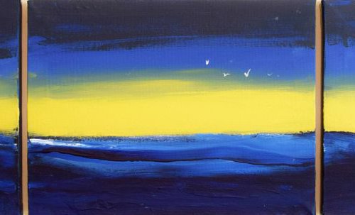 Sea front  27 x 12 " by Stuart Wright