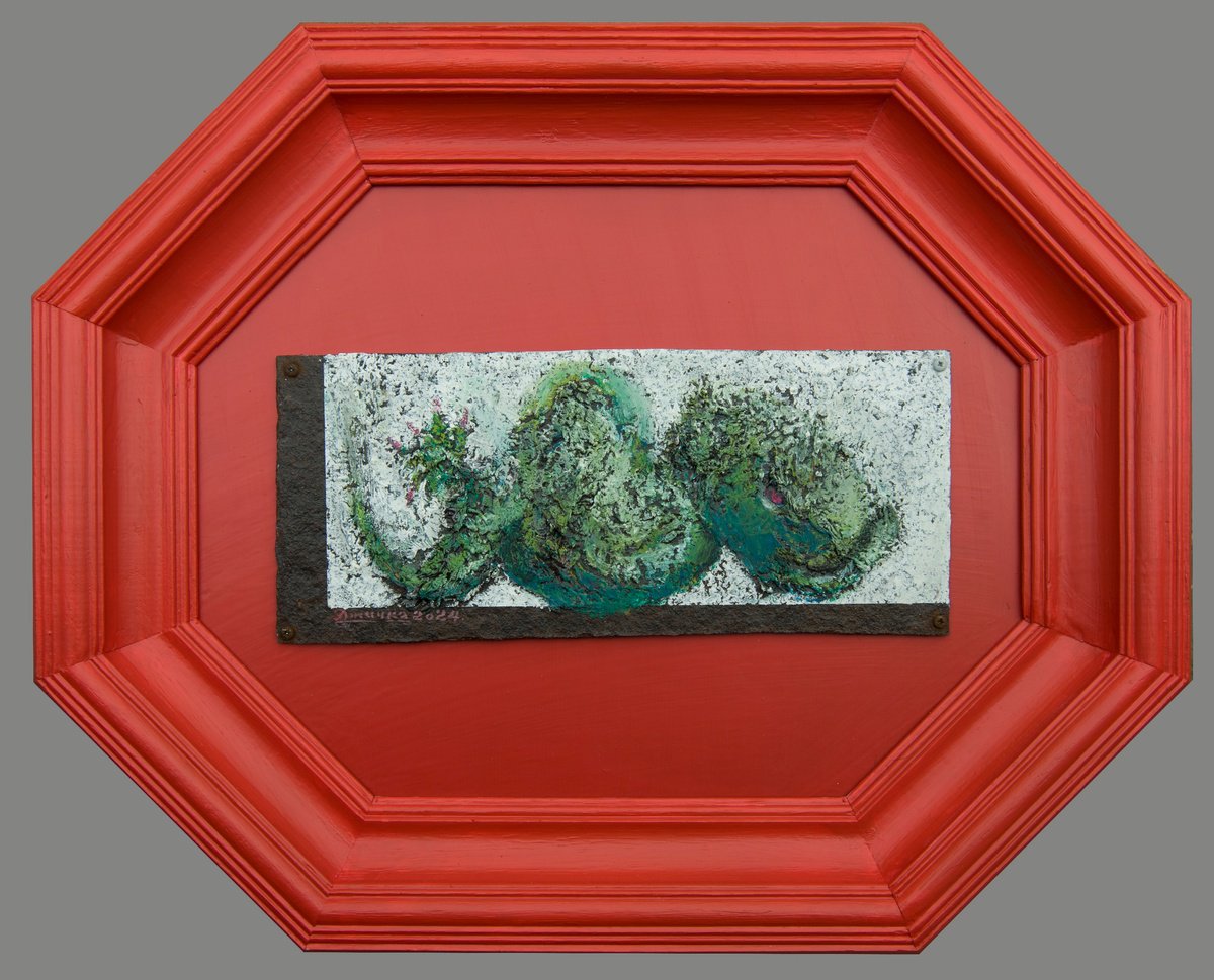 Organic Animal Painting By Mykola Dzhychka, 20 X 16", Year 2024, Original Artwork