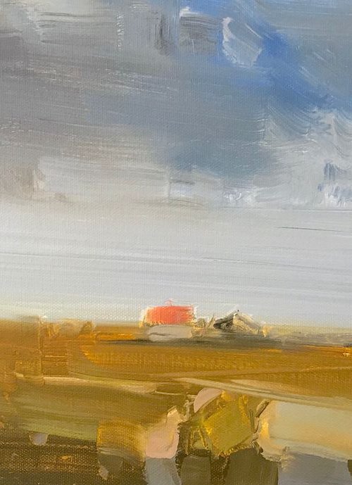 The Hill, Original oil painting, One of a kind Signed by Vahe Yeremyan