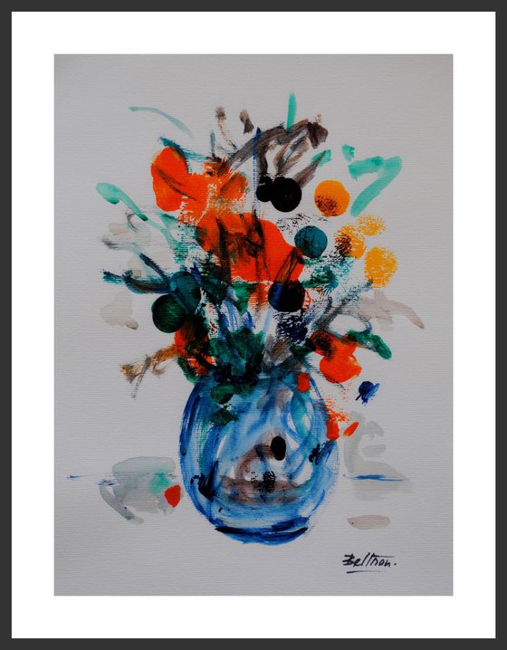 Le vase bleu/11,81 x 15,75 in.(30x40cm)/2018