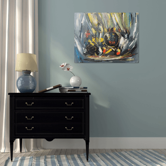 Still Life in Yellow and Grey