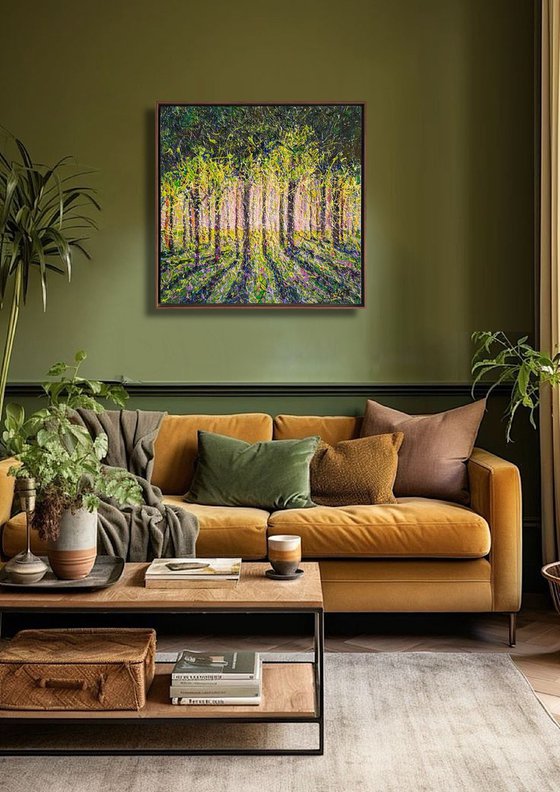 Spring Forest day - framed