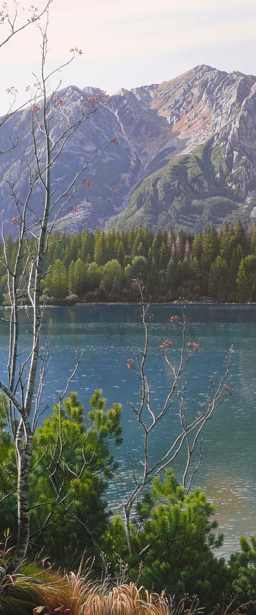 Autumn at a mountain lake by Mlynarcik Emil