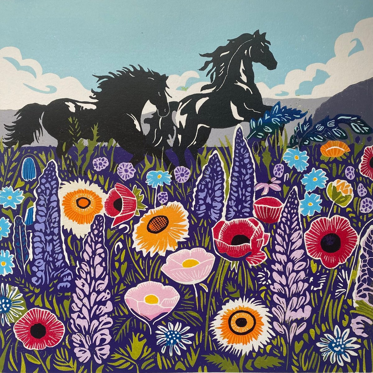 Wildflowers and Wild Horses by Joanne Spencer