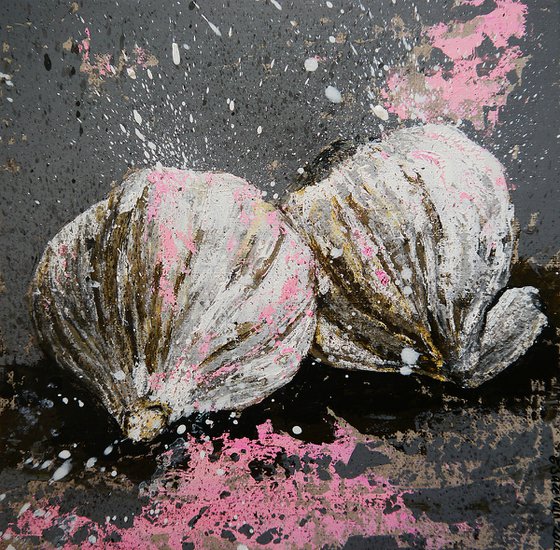 Garlics Starwars  FRAMED - Still life - READY TO HANG Food Original