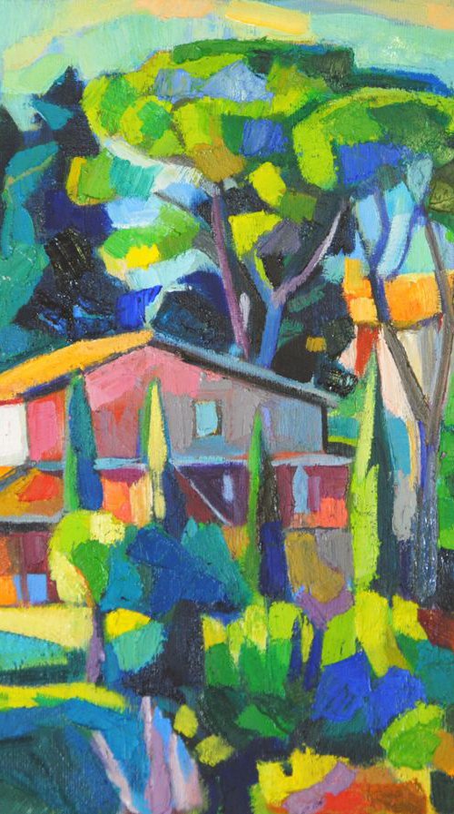 Landscape of Tuscany /  40 x 30 cm by Maja Đokić Mihajlović