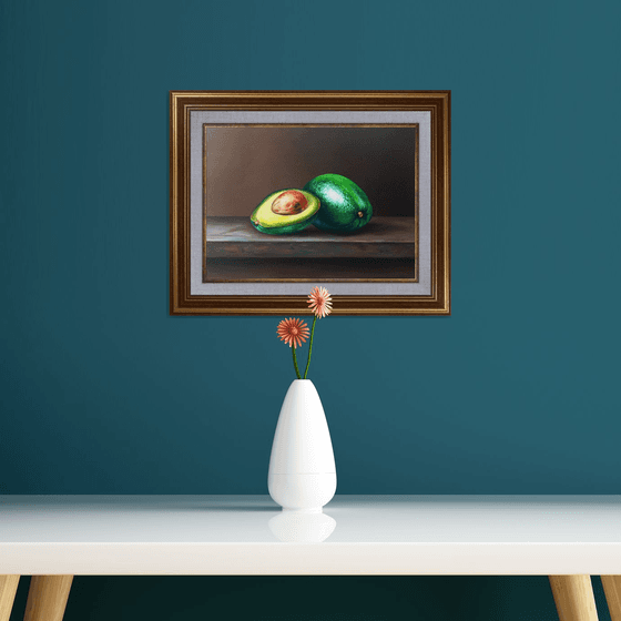 Avocado (32x40cm, oil on panel)