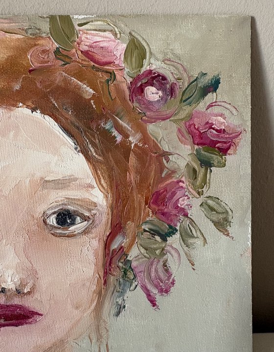 Spring Floral Crowned Muse Portrait