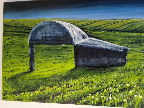 Spring Fields and the Barn II