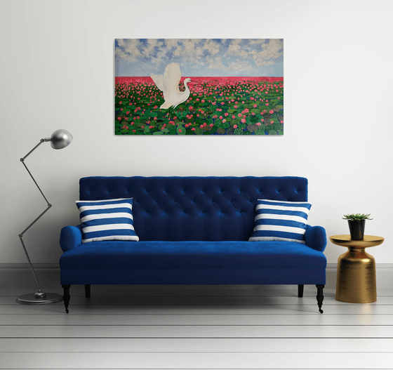 Water lilies lake! Large painting!