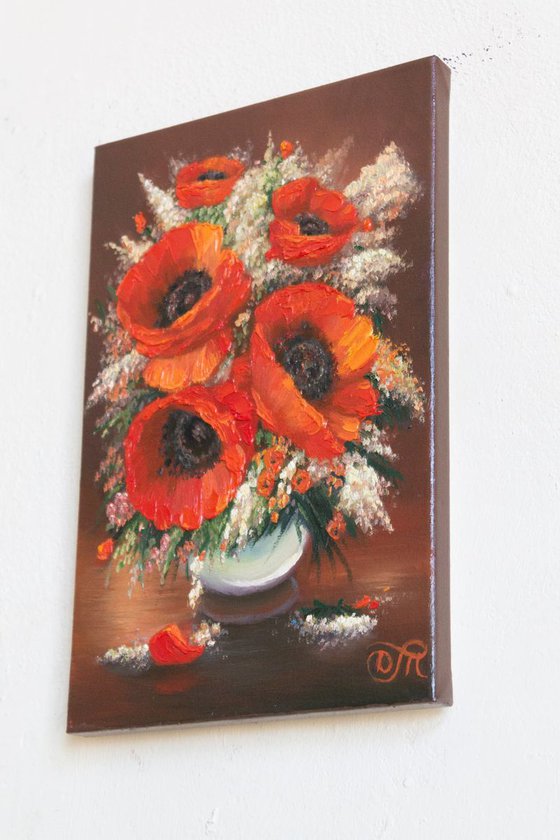 Still life with poppies