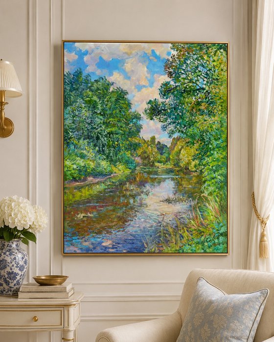 Summer River Reflections