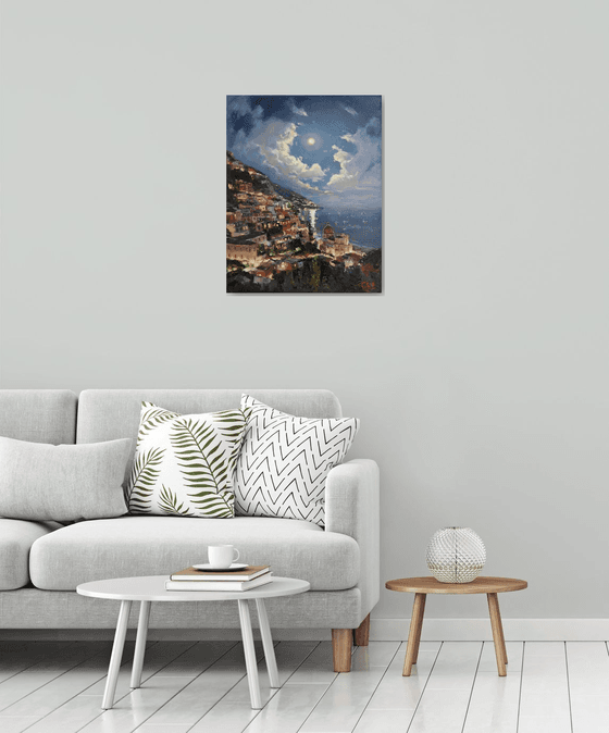 "Moonlit sky "