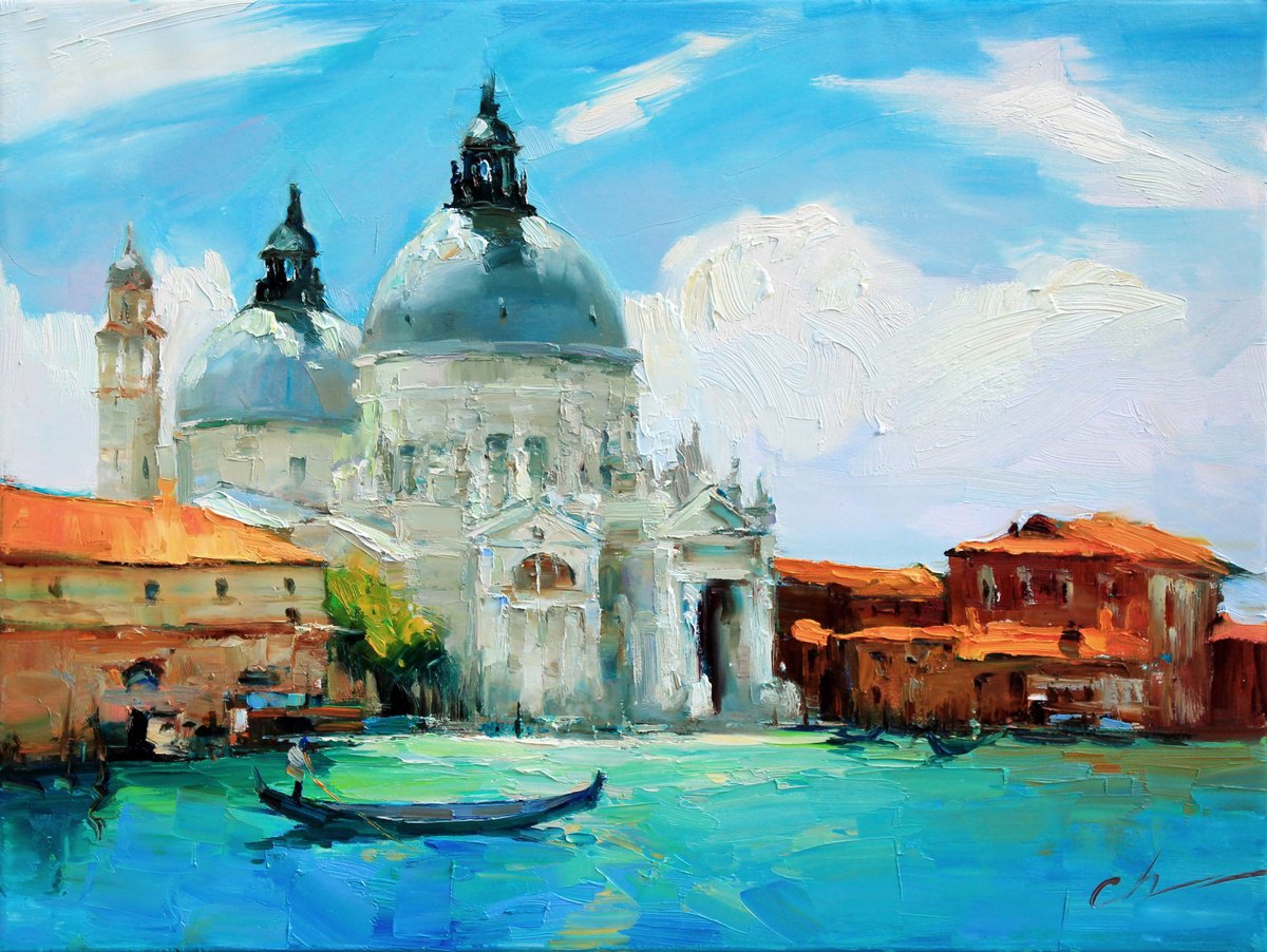 Cathedral of Santa Maria della Salute. Venice by Sergei Chernyakovsky