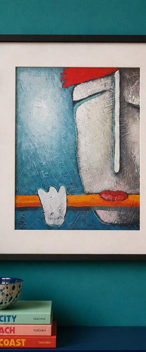 Fluit Musiek XII  (24cm x 30cm 0.1cm) by Zhana Viel