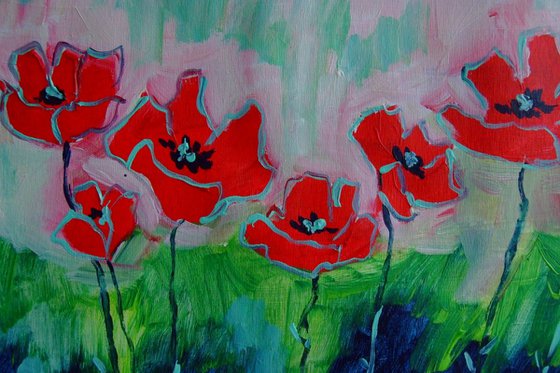 Poppies in the Garden #24