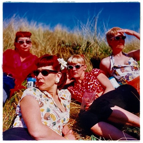 Lynn, Lisa, Charlotte and Theresa, Hemsby, Norfolk, 2001 by Richard Heeps