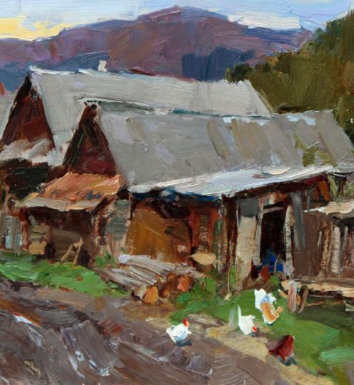 Old Village by Aleksandr  Kryushyn