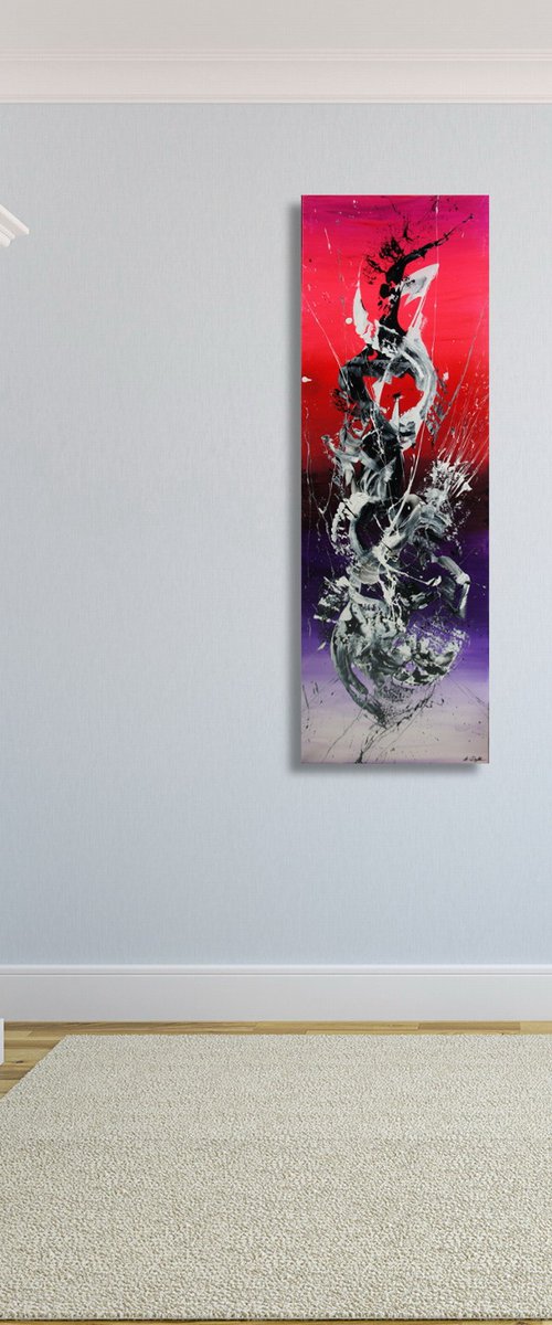 Spirits Rising VI (Spirits Of Skies 075072) (50 x 150 cm) XXL vertical (20 x 60 inches) by Ansgar Dressler