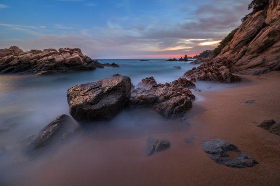 Mystical morning on the beach