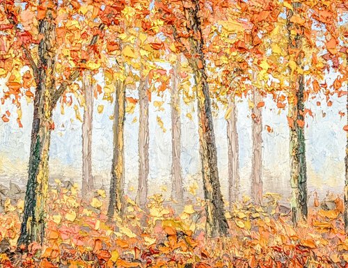 Autumn woodland by Paige Castile
