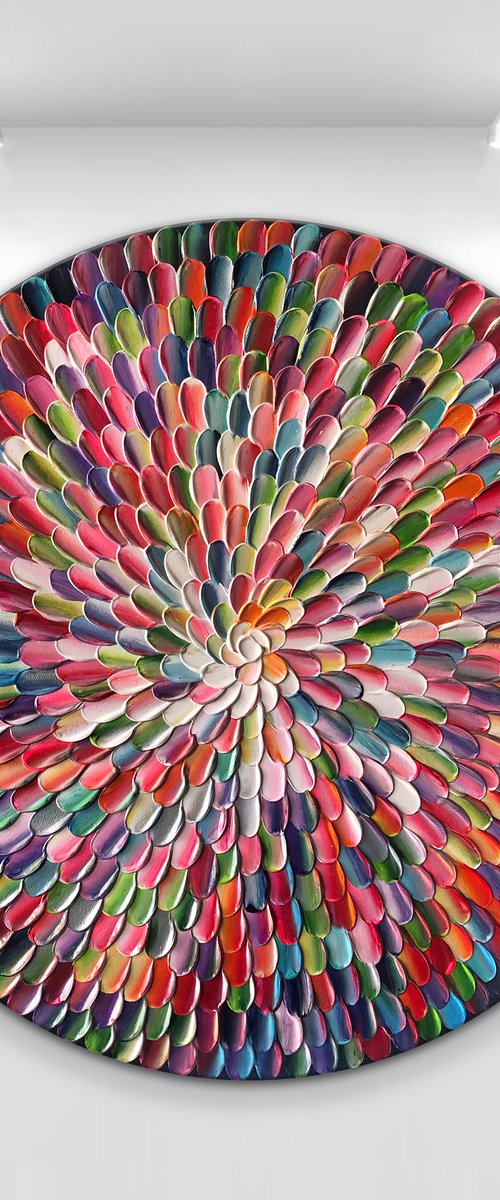 'Pacific rainbow IV" - 24x24" by Tatiana Georgieva