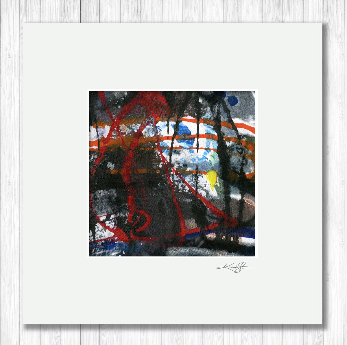 Urban Poetry 3 - Abstract Painting by Kathy Morton Stanion by Kathy Morton Stanion