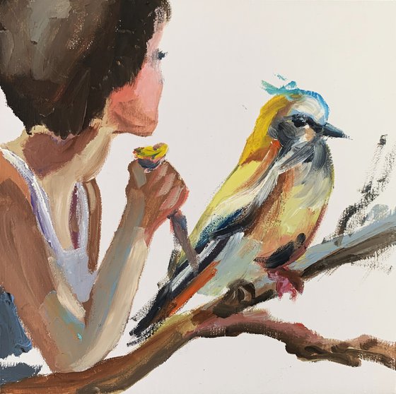 Woman with a Bird.