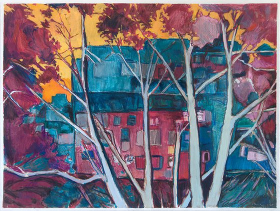 Block Behind the Trees