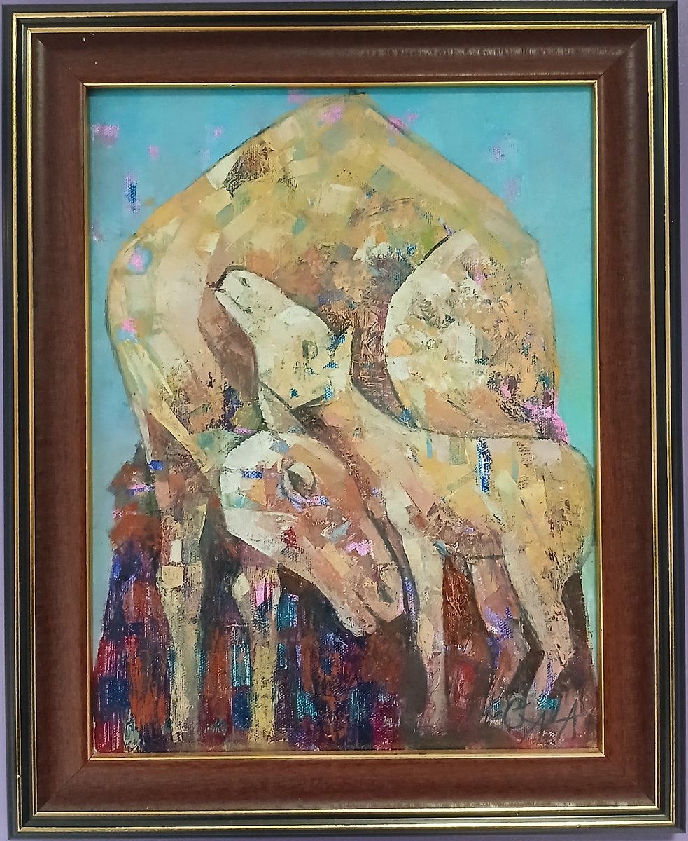 Expressive Oil Painting , Mom