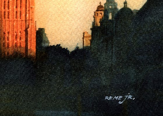Sunset at London