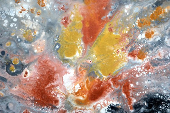 Neutral VI 140X70cm Gold and Silver Effect