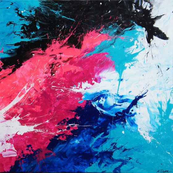 Color Storm IV Diptych (205 x 100 cm) XXXL (82 x 40 inches)